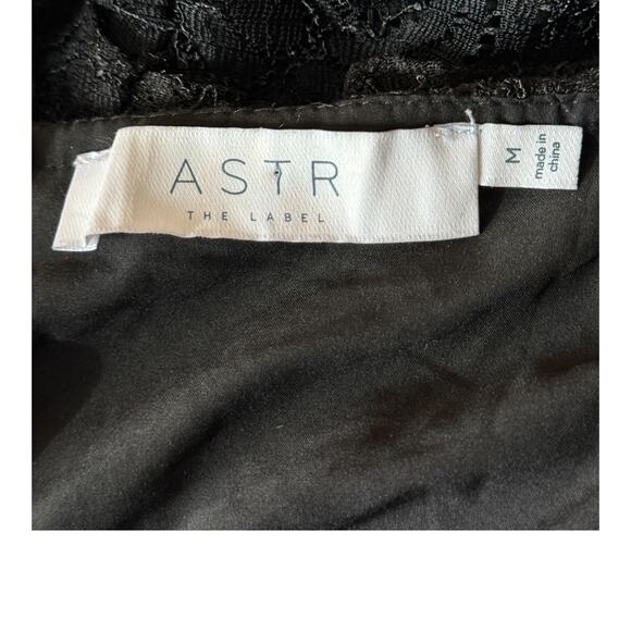 ASTR the Label lace mini cocktail party dress black size Medium M - Picture 5 of 6